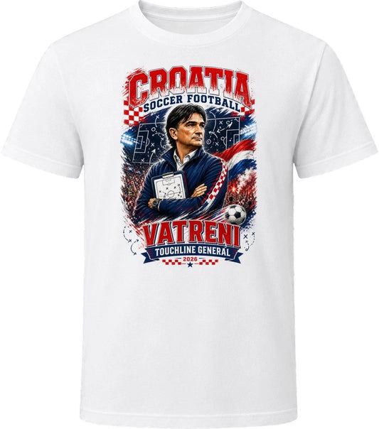 Croatia Soccer Football Coach Vatreni Touchline General T Shirt