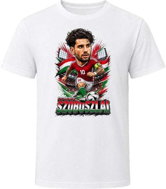 Dominik Szoboszlai, Hungary Caricature Soccer 2026 T Shirt