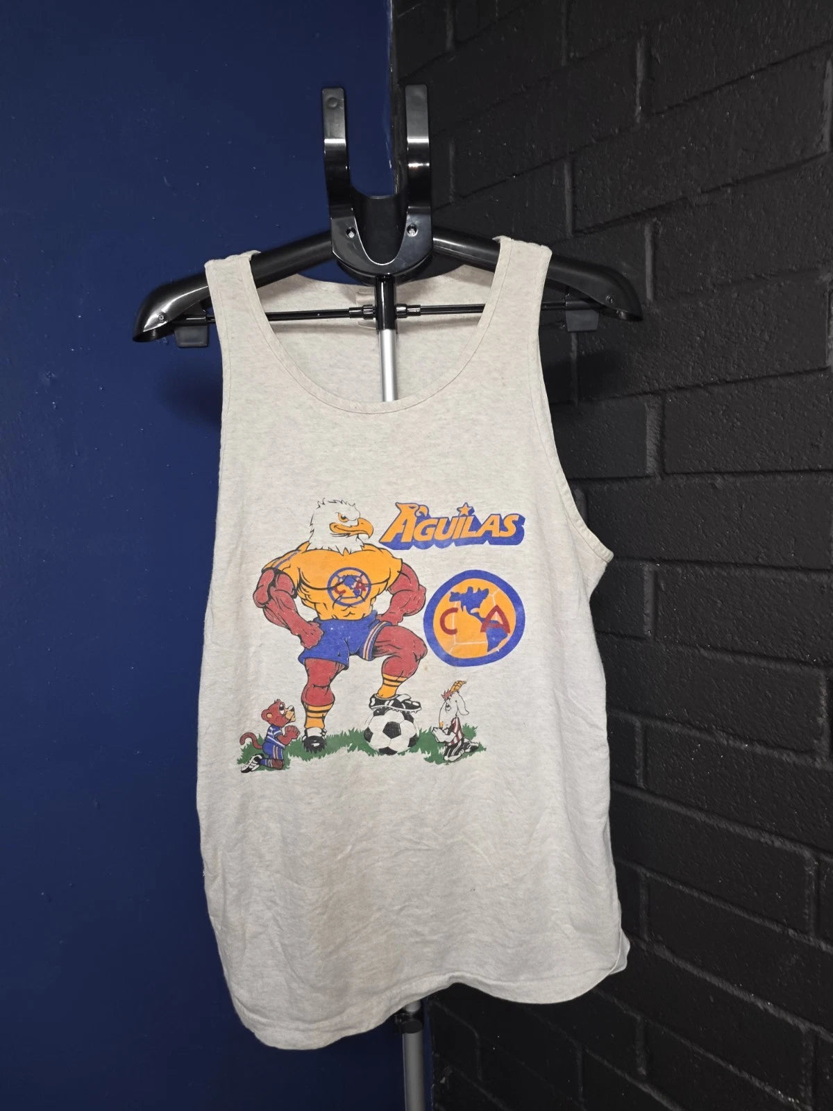 Vintage Club America y2k Soccer T shirt Men's Tank Top Rare Size Large