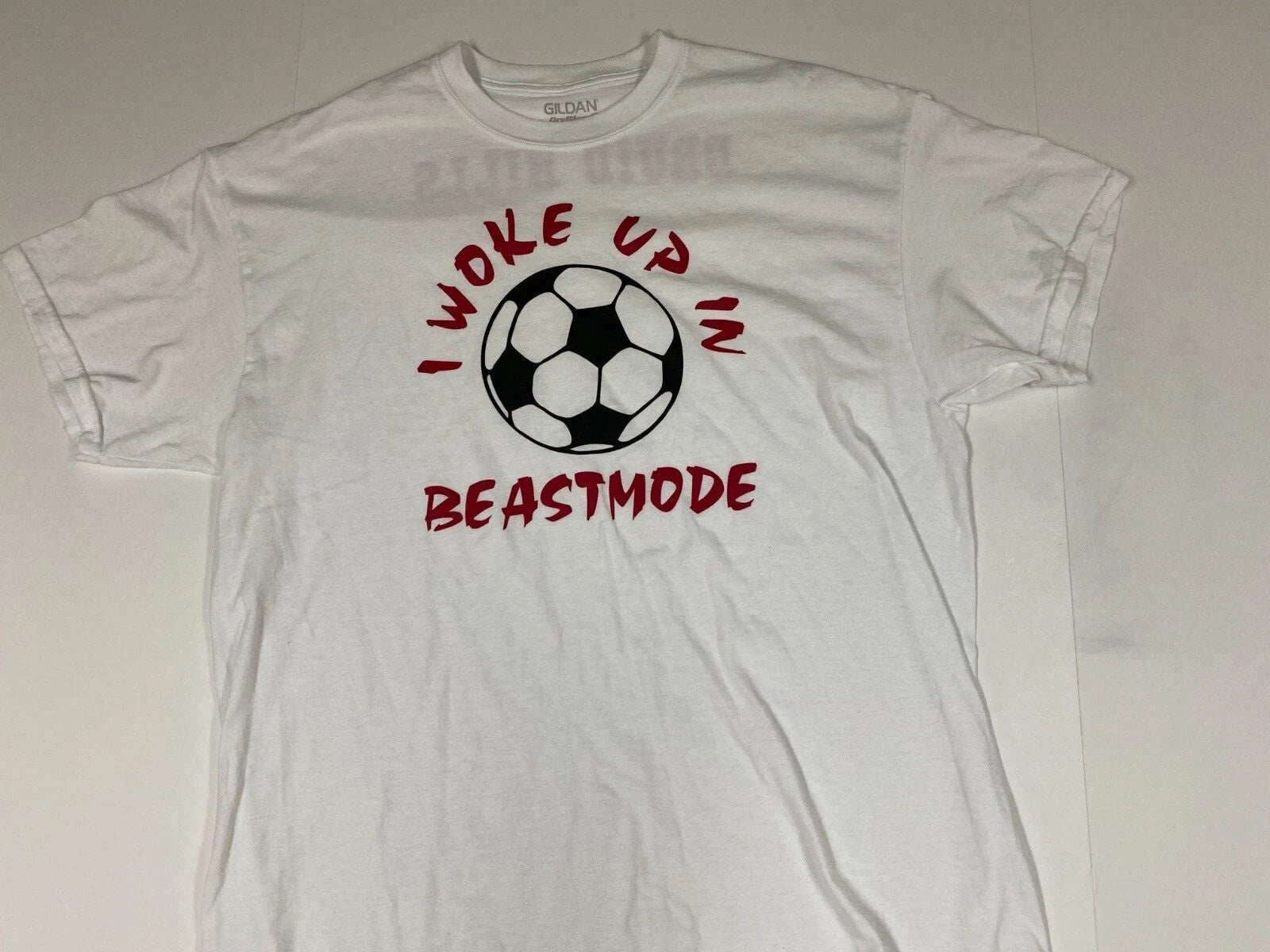 Soccer mens Shirt Extra Large White Beastmode Druid Hills Atlanta