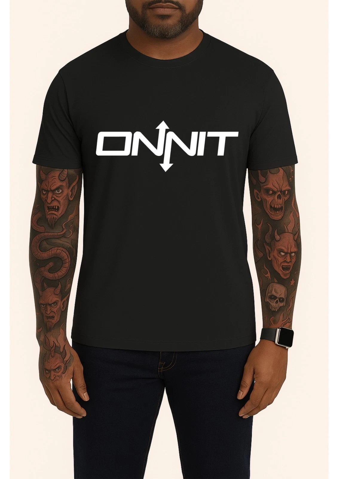 Onnit Black T Shirt Fitness Gym Training Logo Graphic Tee Joe Rogan Podcast