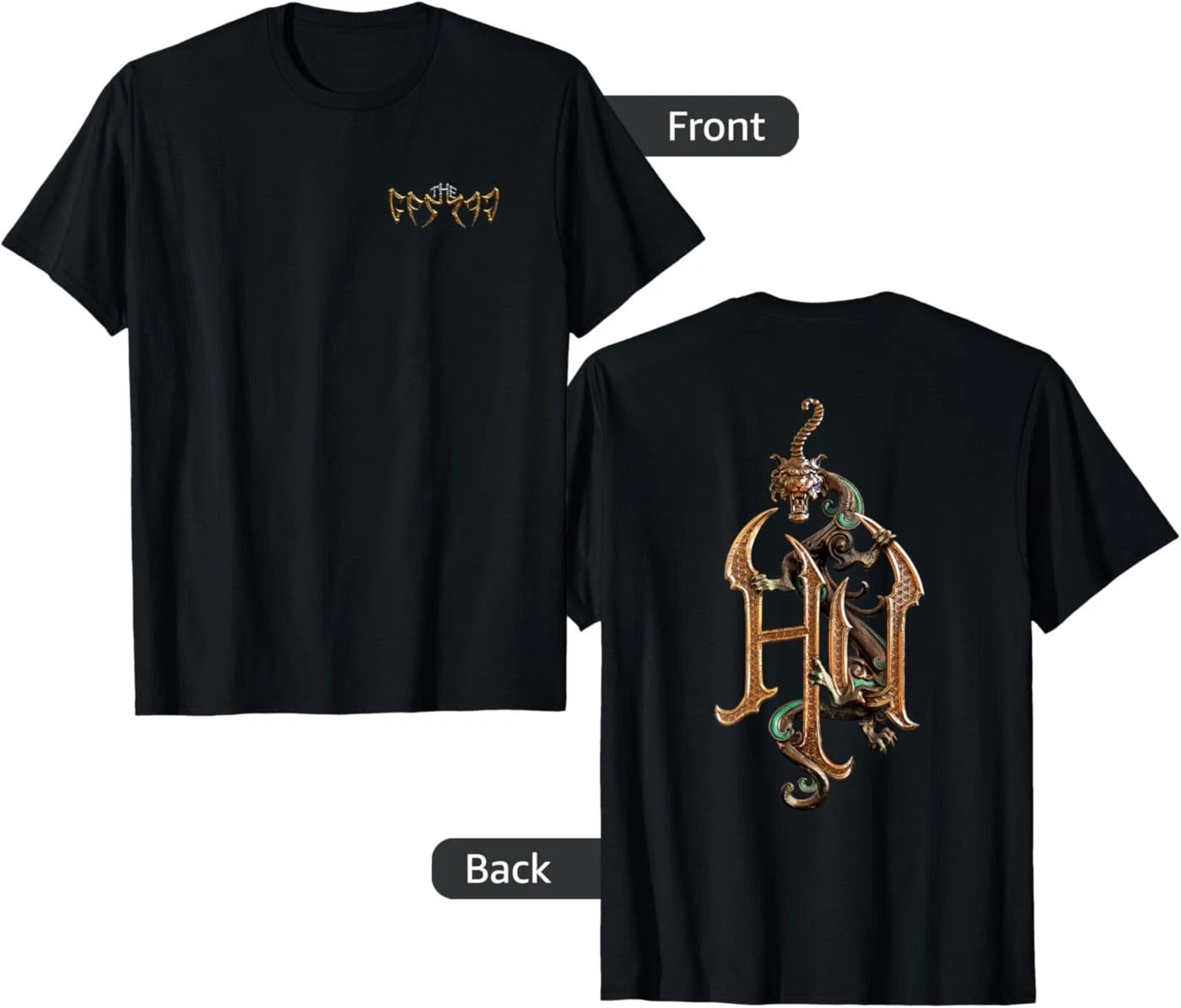 ( Front & Back ) The Hu Bronzed Hu Logo Gereg T-Shirt