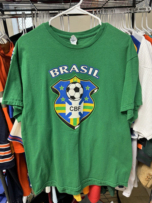 Vintage Y2K FIFA Brazil Soccer Tee Shirt