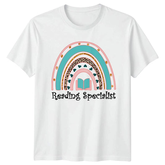 Reading Specialist Womens T-Shirt Literacy Teacher Birthday Gift For Her