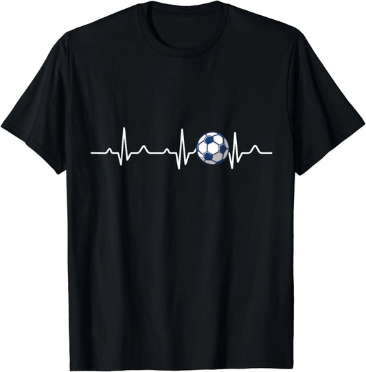 Heartbeat Soccer Lover Gift Unisex T-Shirt