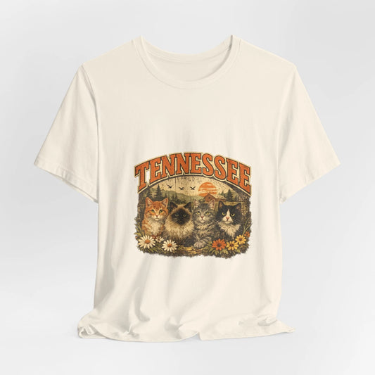 Tennessee cat shirt vintage retro cats graphic tee cute cat lover gift idea