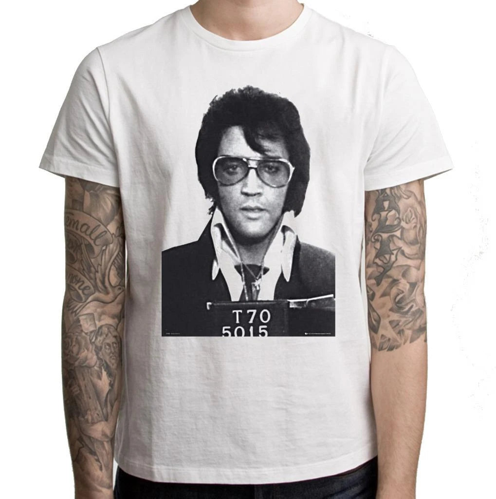 Elvis Presley Mugshot Men's T-Shirt - Small to 3XL