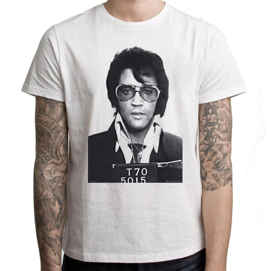 Elvis Presley Mugshot Men's T-Shirt - Small to 3XL