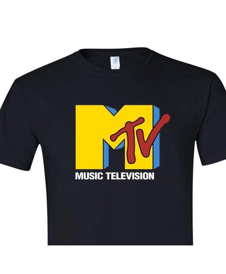 MTV Retro 80's Music Television When it was still music!  Unisex  Black XL