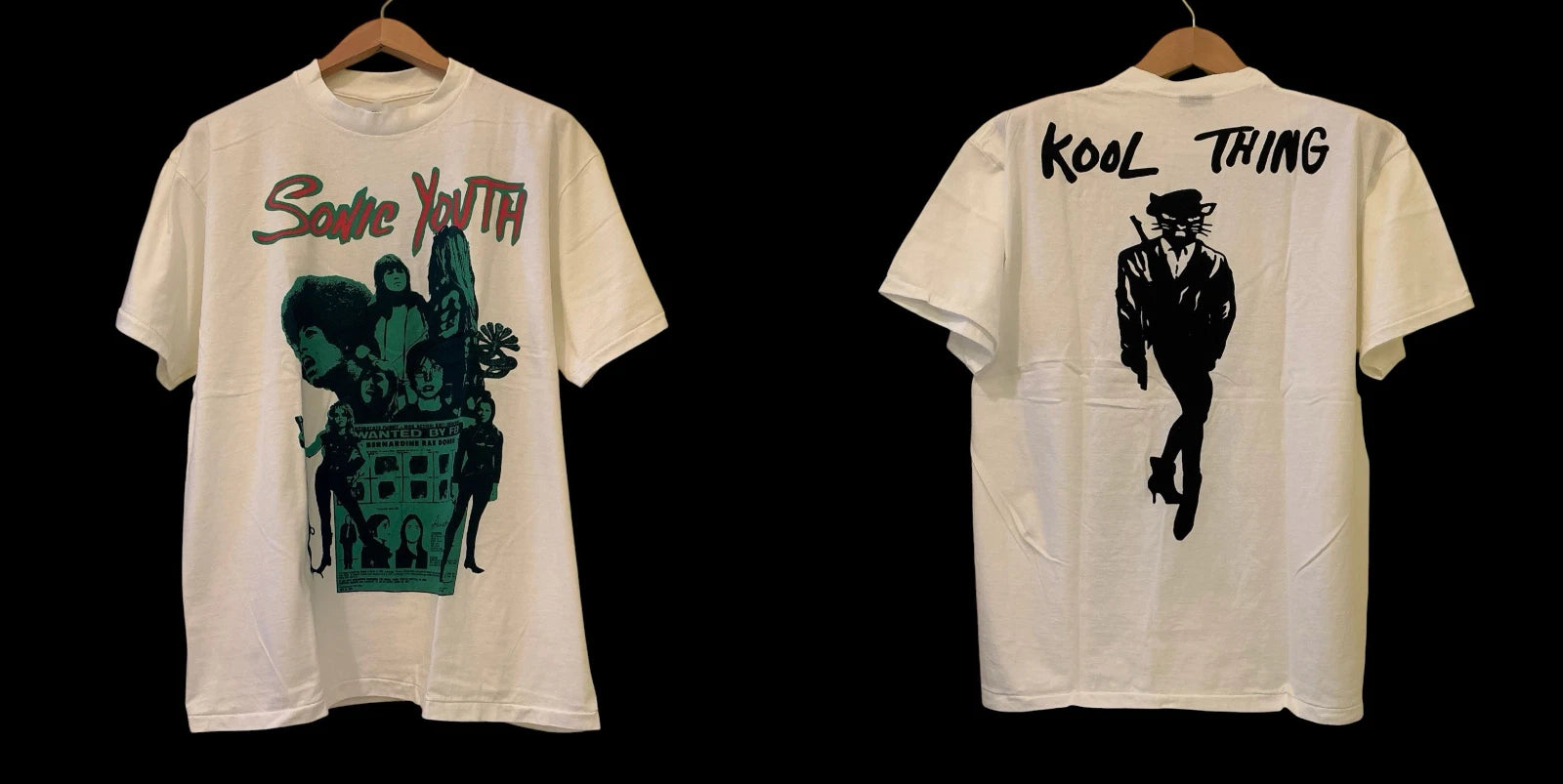 Vintage Sonic Youth KOOL THING 90s Band Tour T-Shirt REPRINT