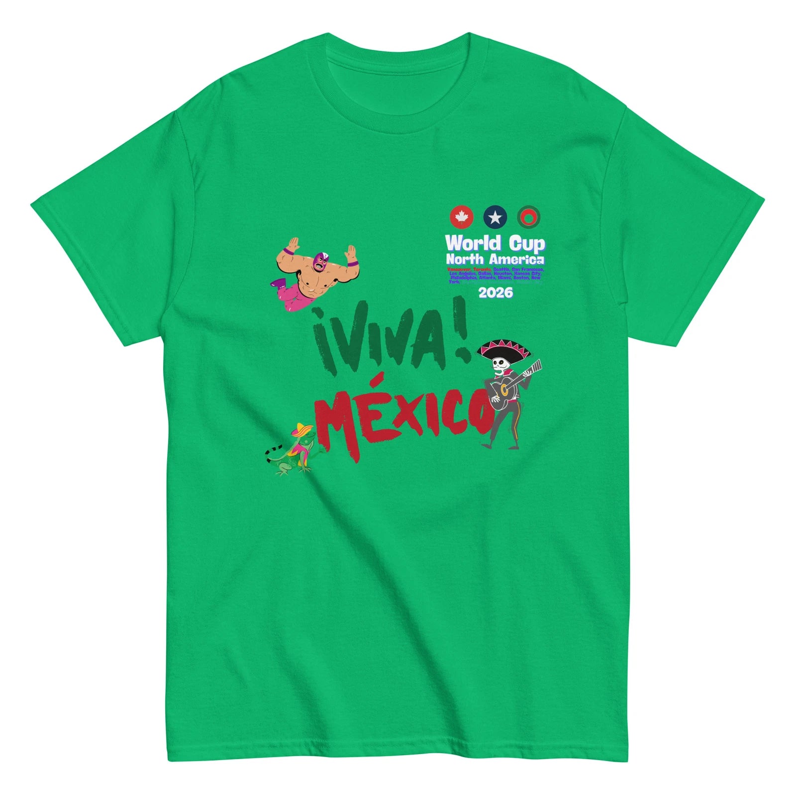 World Cup 2026 Soccer Unisex Mexico T-shirt USA Copa Del Mundo Canada 2026