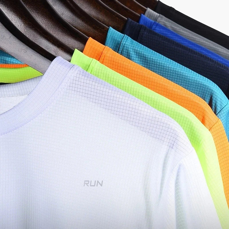 Men’s Gym T Shirt Quick Dry Running Fitness Short Sleeve Oversized