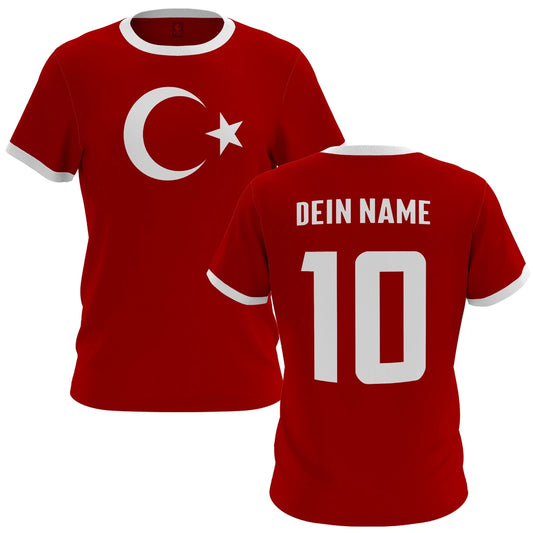 Türkiye T-Shirt Mens Womens Name & Number Turkish Flag World Cup 26 Fan Gift