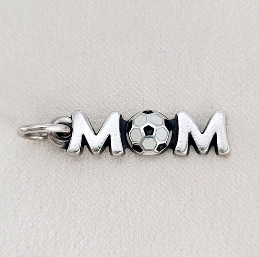 James Avery Retired Enamel Soccer Mom Charm