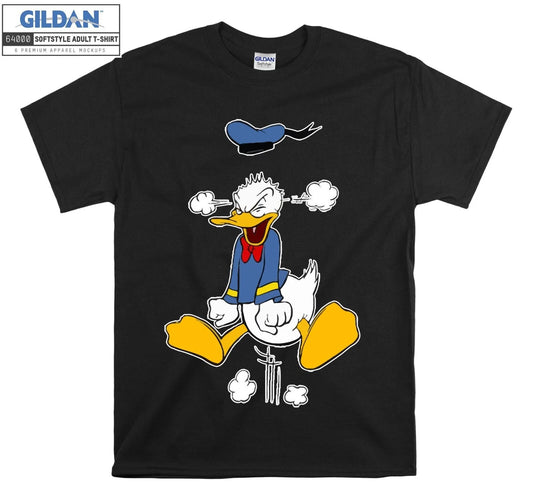Donald Duck T-shirt Cartoon Angry Print T shirt Men Women Unisex Tshirt 3861