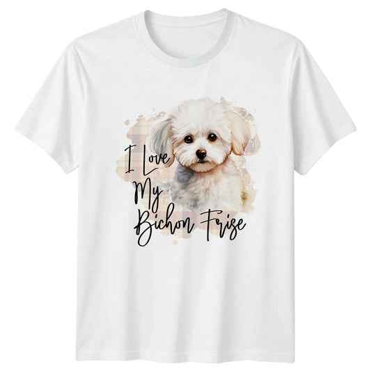 I Love My Bichon Frise T-Shirt Bichon Frise Dog