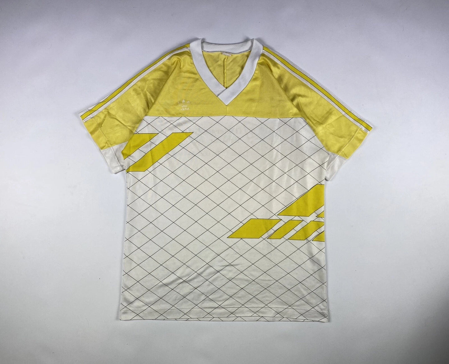 Adidas Soccer Jersey Abstract Colour Print Made in Yugoslavia Vintage