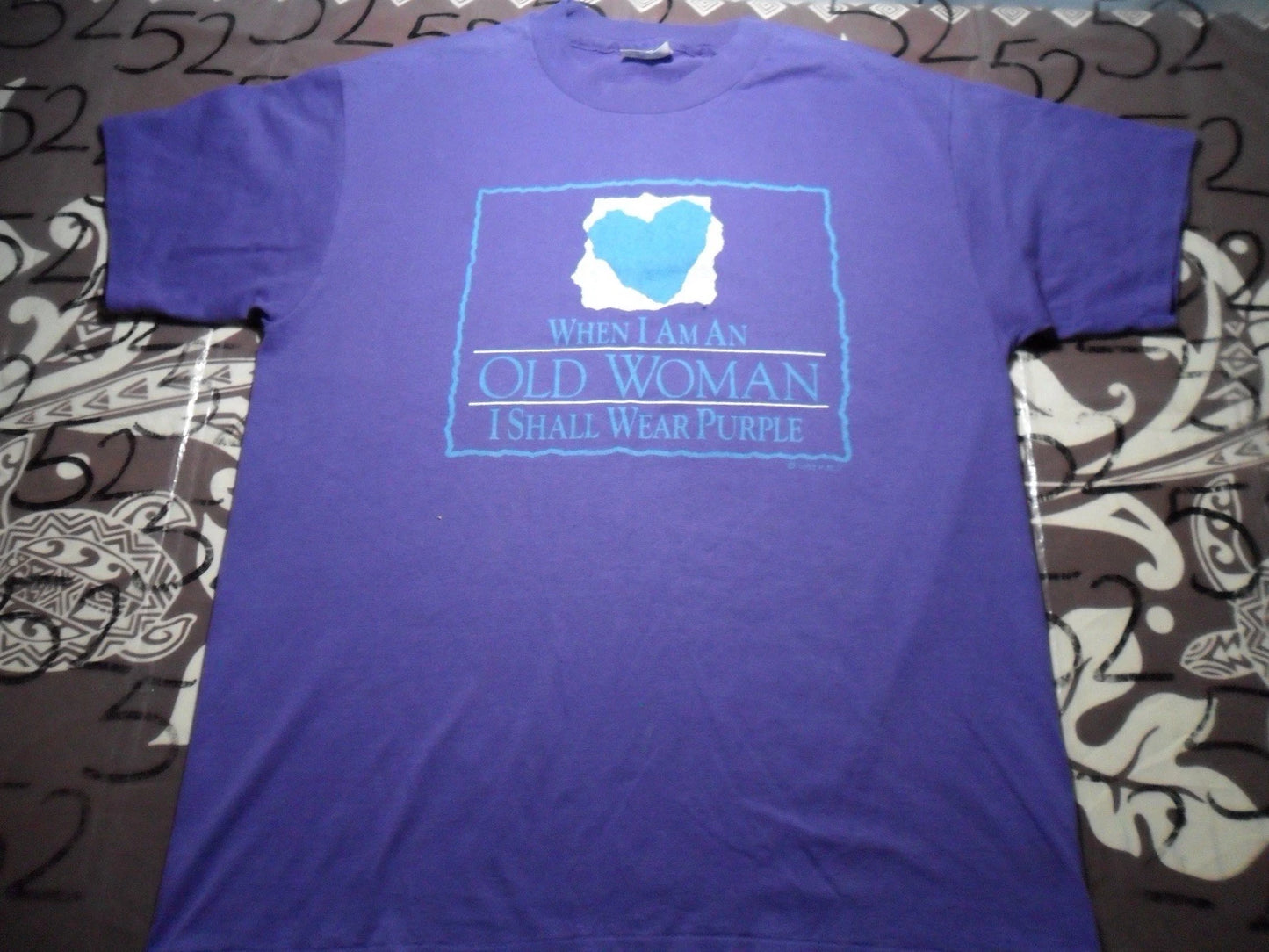 Large When I’m An Old Woman I Shall Wear Purple 1992 Vintage Shirt