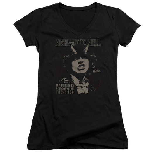 AC/DC Highway to Hell My Friends Juniors V-neck Shirt