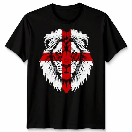 England Lion Unisex T Shirt England Flag Football Tee Graphic Top