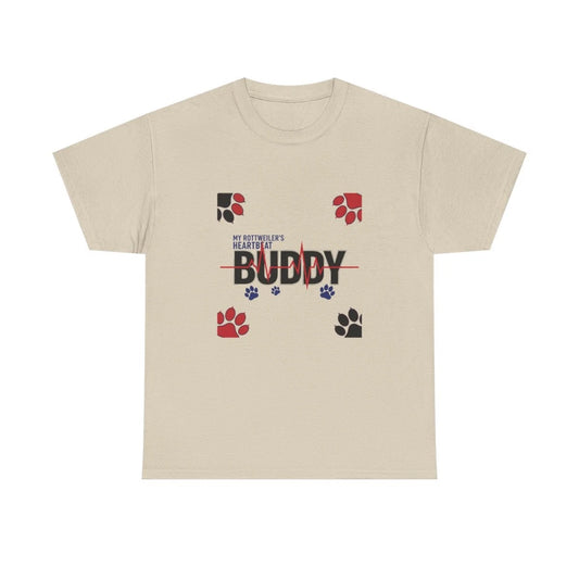 Custom Rottweiler Paw Print Heartbeat Shirt Personalized Pet Name Easter Gift