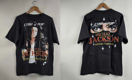 Vintage 90s Michael Jackson HIStory World Tour T-Shirt Rare Band Tee S-5XL