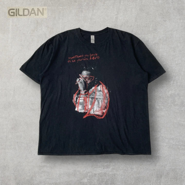 Graphic Print T-Shirt Artist Afrobeat Streetwear Relaxed fit Black from Japan