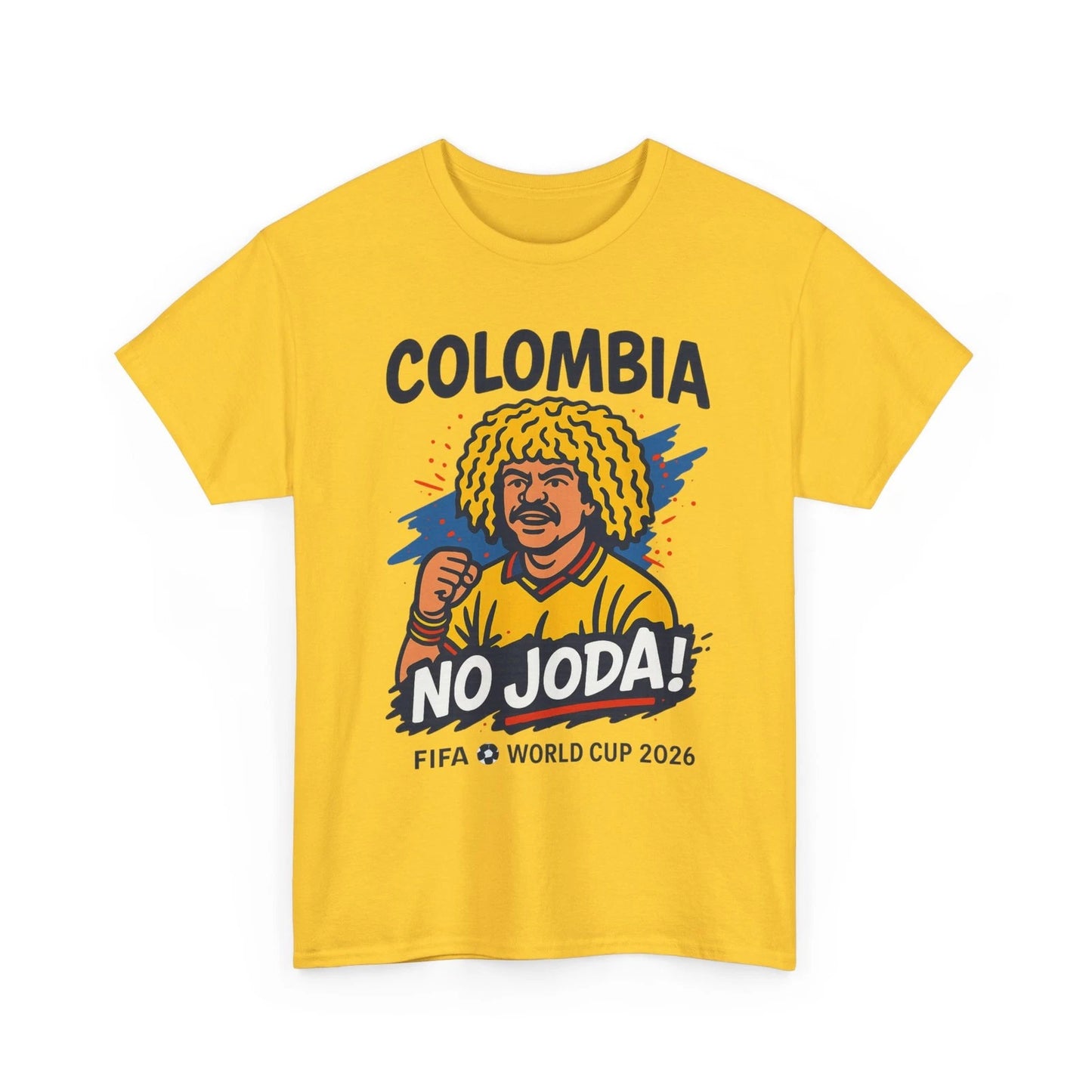 Colombia Pibe Valderama No Joda T-Shirt | World Cup 2026 Funny Soccer Fan Tee