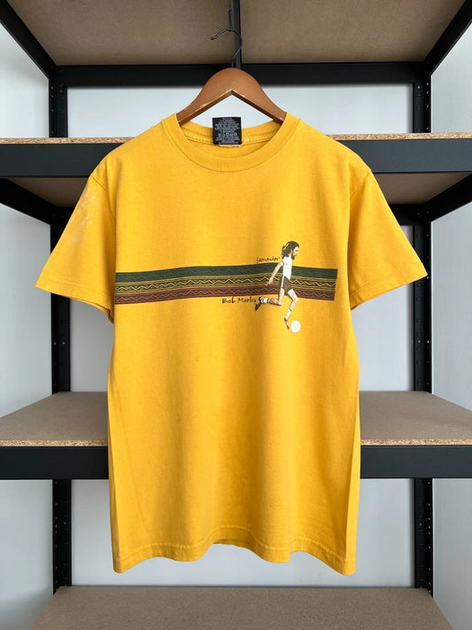 Vintage 2000s Bob Marley Jamaica Jammin Soccer Football Zion T-shirt Sz M
