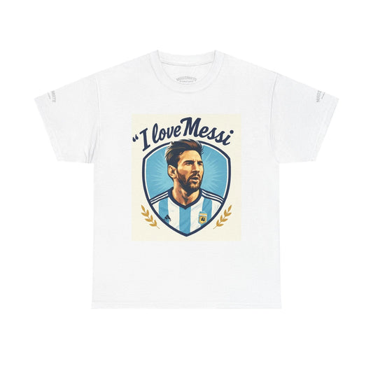 I Love Messi Unisex Heavy Cotton Tee - Perfect Soccer kids Fan Gift