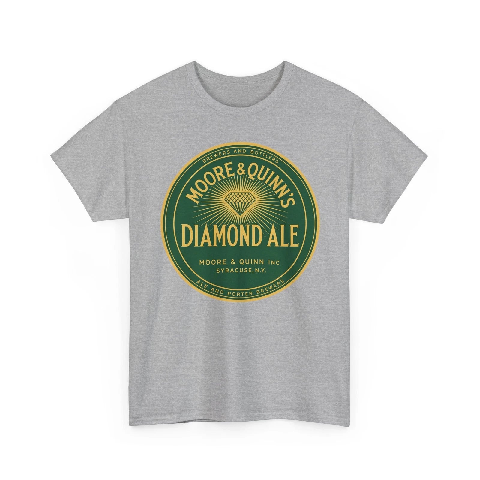 Moore & Quinn Inc. Diamond Ale Beer Syracuse NY Retro Breweriana T-Shirt