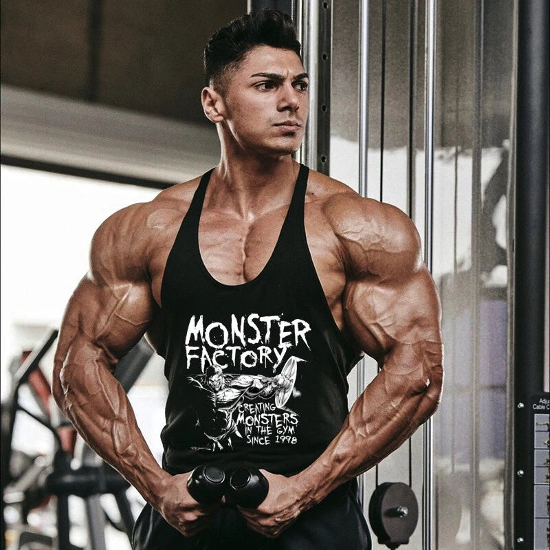 Men's Athletic Stringer Gym Muscle Workout Racerback Fitness Sleeveless Tank Top