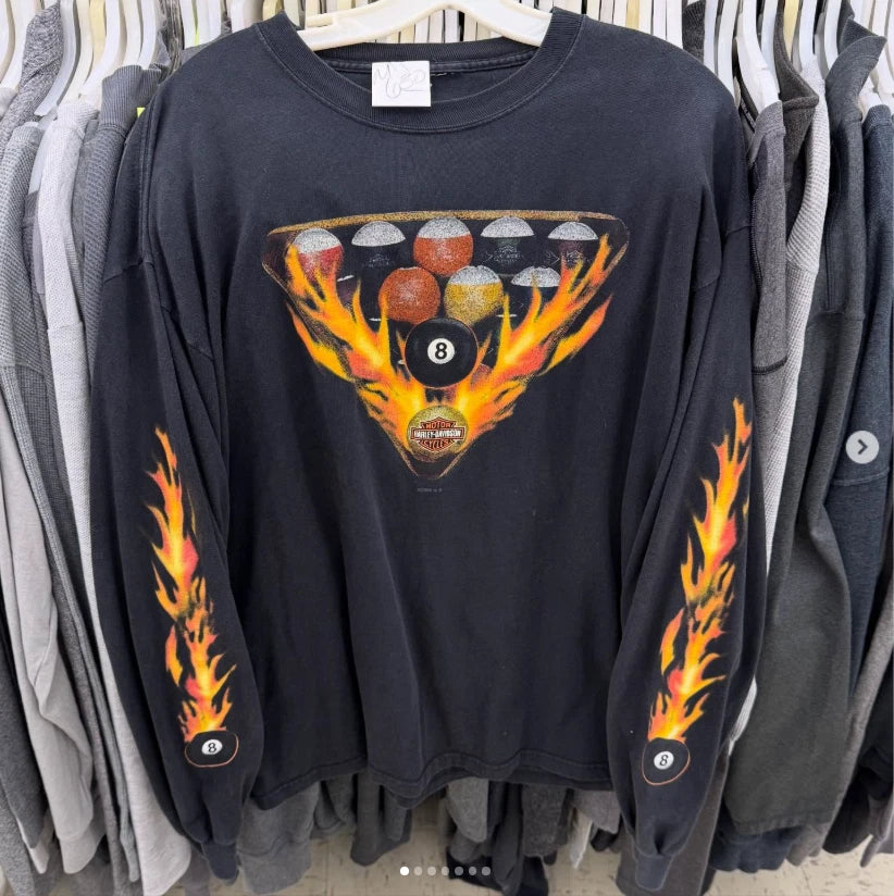 Harley Davidson Vintage Long Sleeves Shirt Reprint