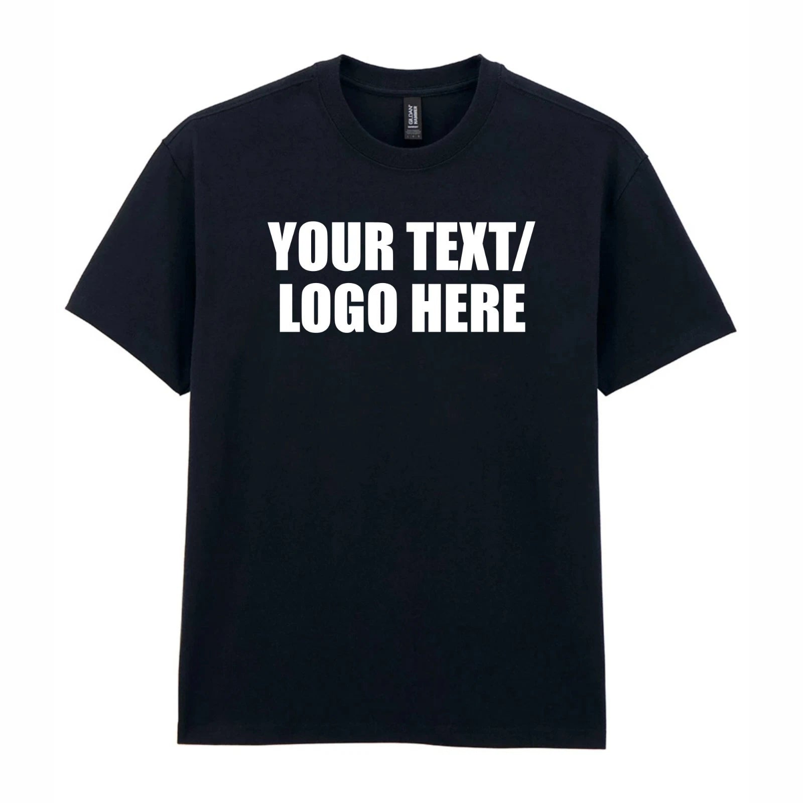 Personalised Printed Gildan Hammer Maxweight T-Shirt Custom Text Logo Cotton Top