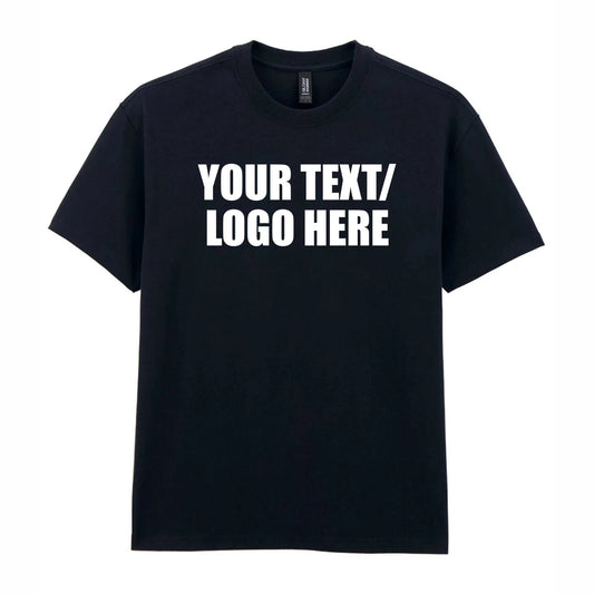 Personalised Printed Gildan Hammer Maxweight T-Shirt Custom Text Logo Cotton Top