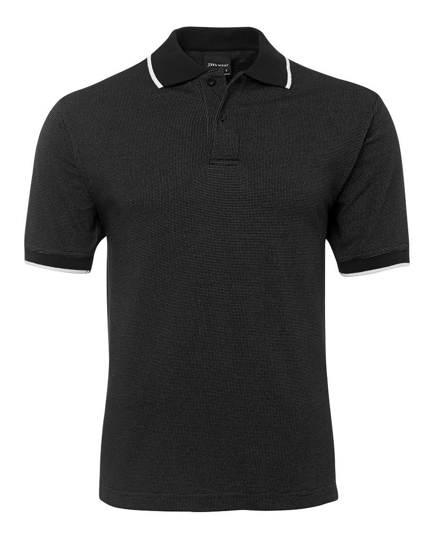 JB's wear Adults Nail Head Polo Shirt Cotton Rich Drop Tail Hem Side Splits Knit