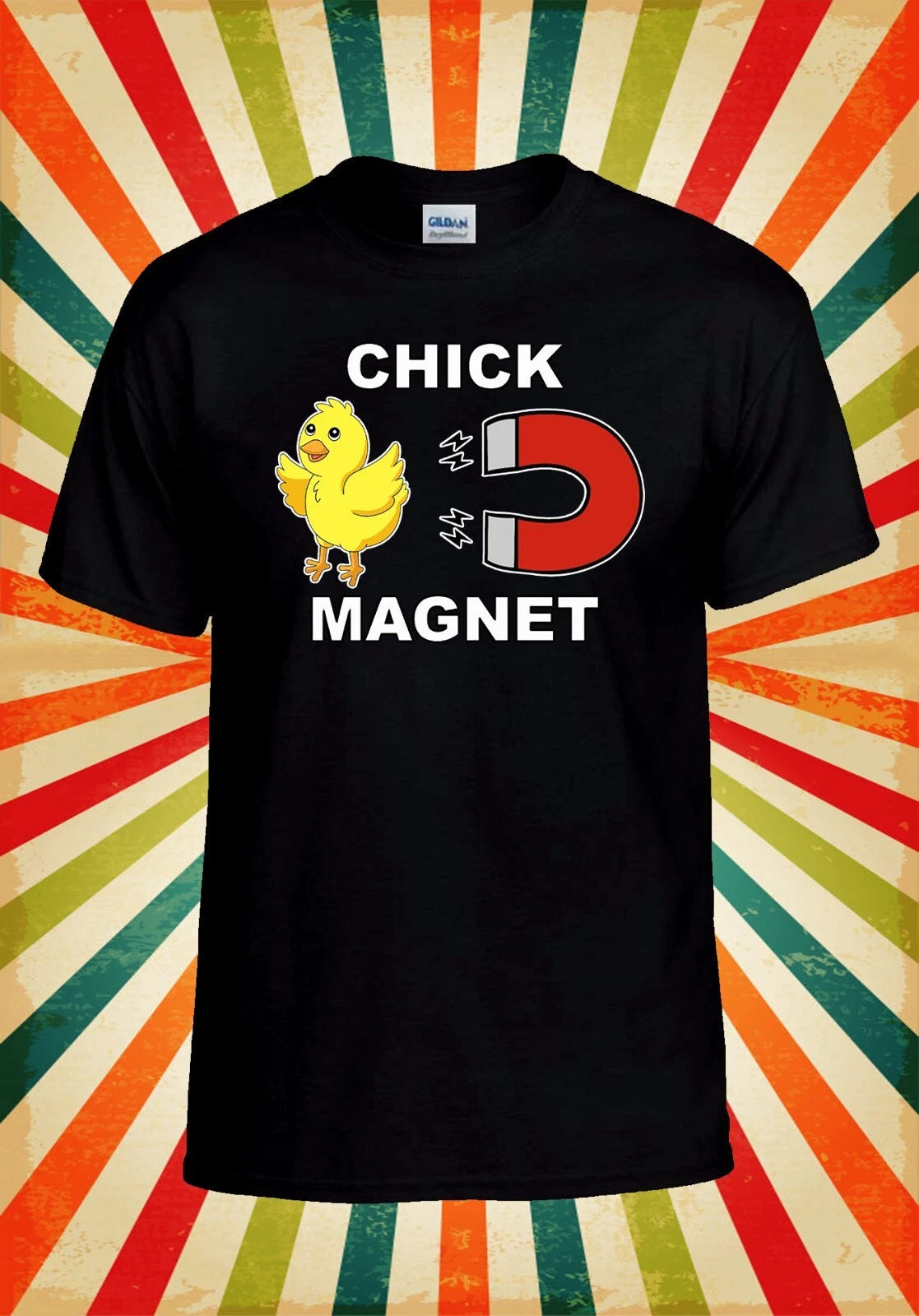 Chick Magnet Funny T-shirt Humour Men Women Unisex Baseball T Shirt Top 3149