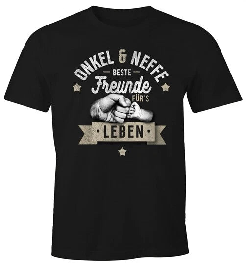 Men's T-Shirt Grandpa & Nephew, Grandpa & Grandson, Father & Son Friends For Life