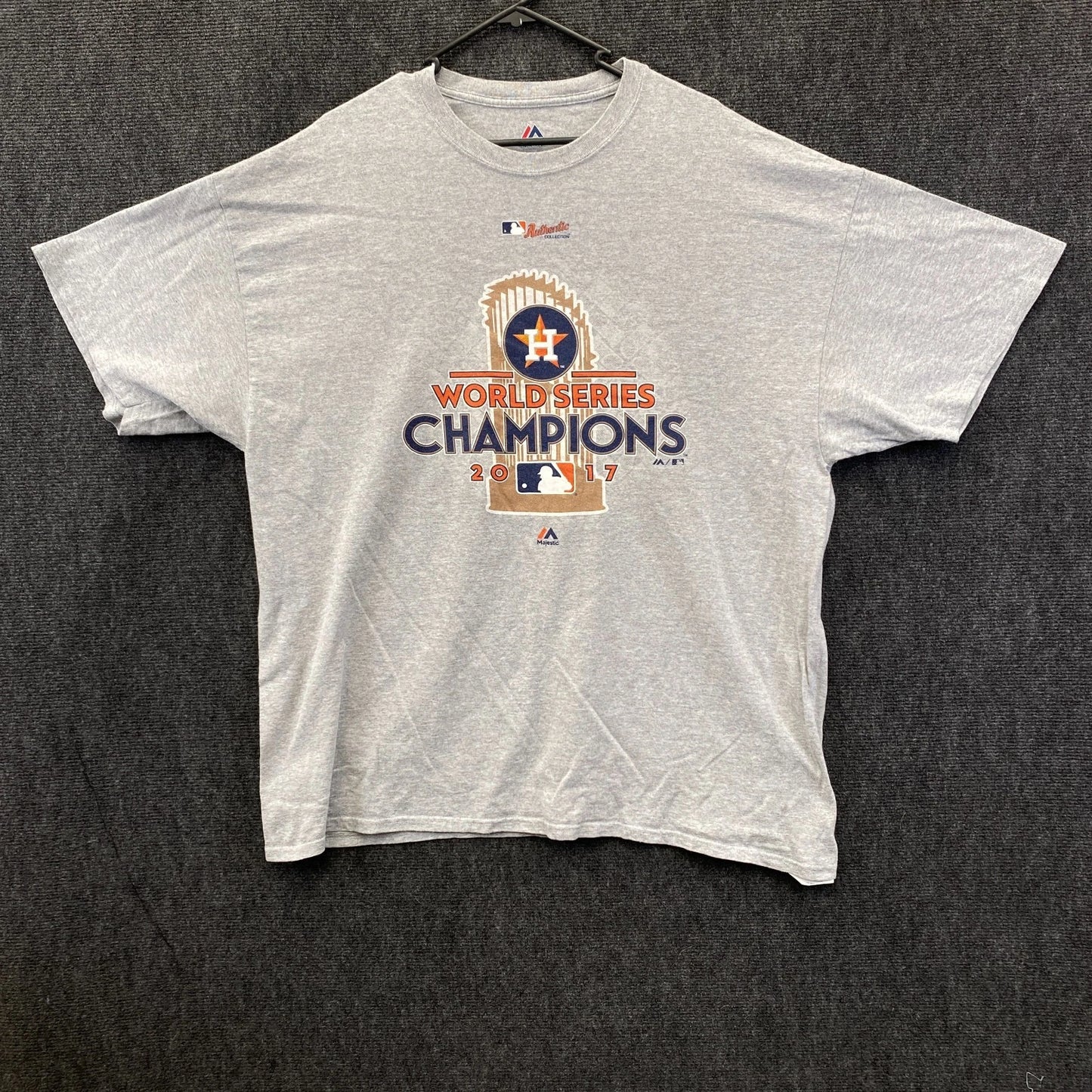 Houston Astros 2017 World Series Champions Mens 2XL T Shirt MLB Grey Sports