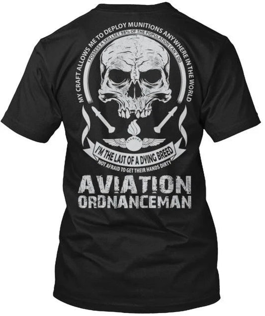 Aviation Ordnanceman T-shirt Made in the USA Size S to 5XL