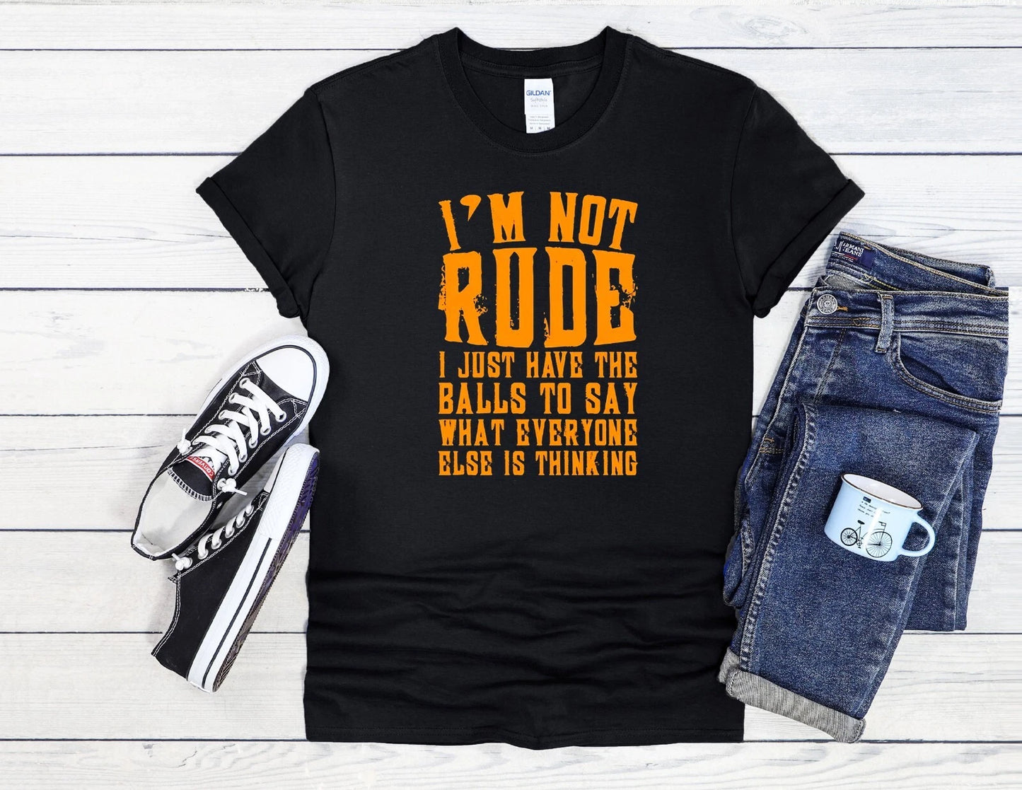 I'm Not Rude T-Shirt Just Honest Men Women Unisex Shirt Hoodie Baseball 4136