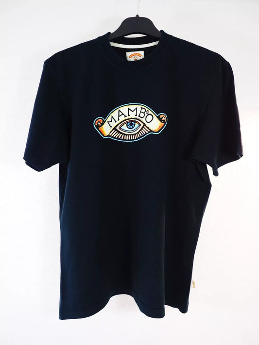 Mambo Black T-shirt Reg Mombassa Simple Arithmetic Tee Short Sleeved Top Size S