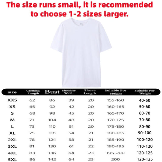 Adults Personalised Cotton T-Shirt Printed Custom Tees Photo Design Logo XXS-3XL