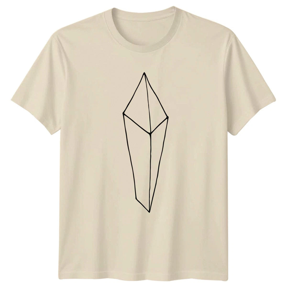 Sacred Geometry Simple Minimalist Crystal T-Shirt Geometric Art Crystal Healing