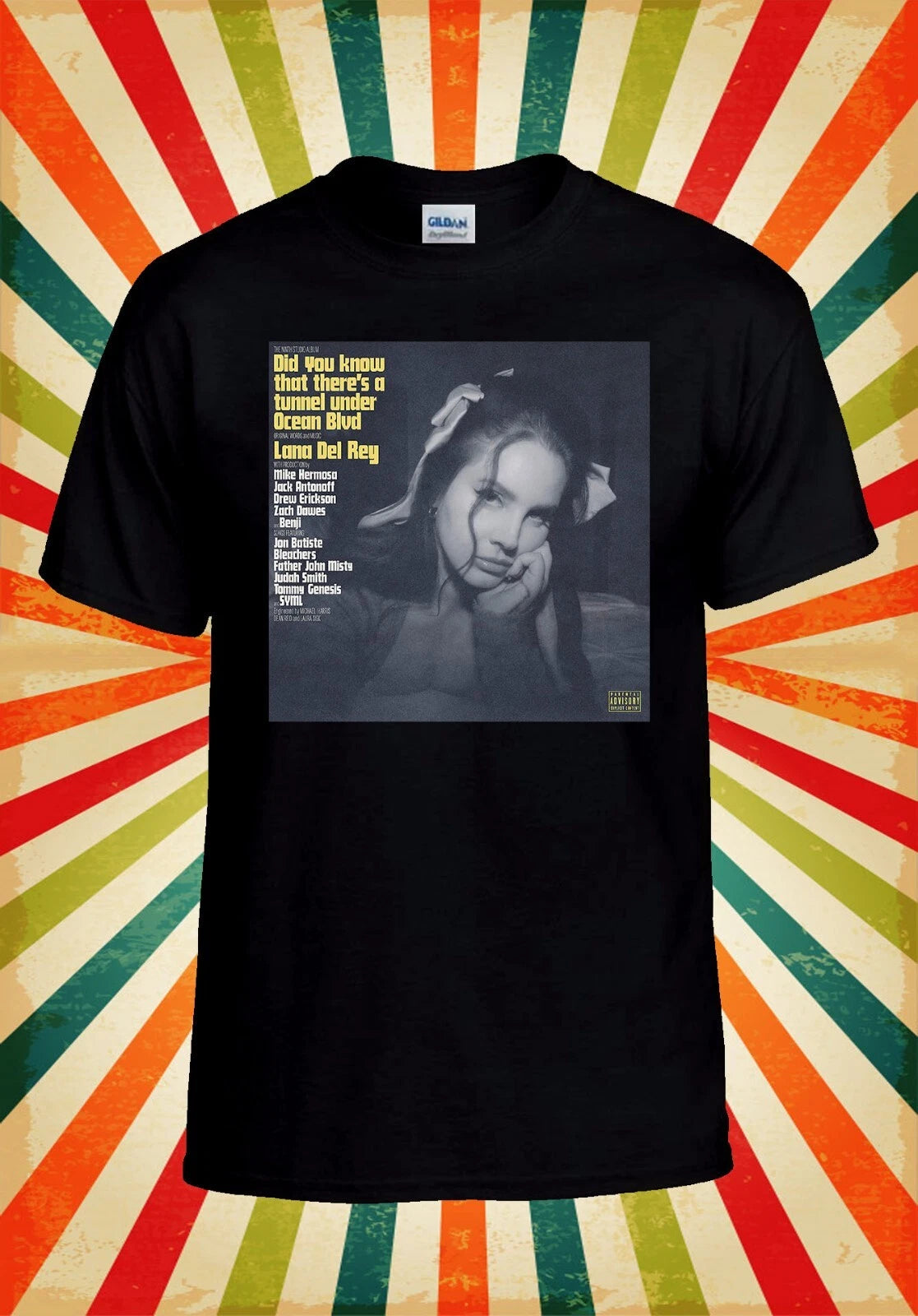 Lana Del Rey Music Cover Poster Shirt Men Women Unisex Baseball T Shirt Top 3184