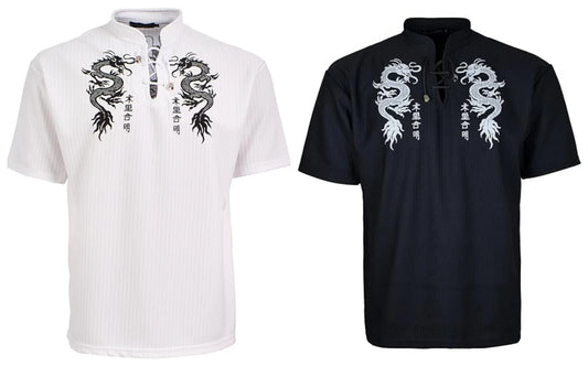 New Men's 'GINAARTI' Short Sleeve Dragon Print T Shirt