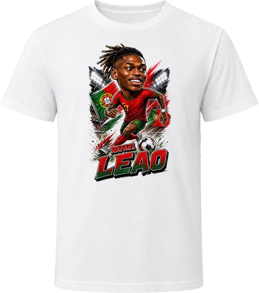 Rafael Leao, Portugal Caricature Soccer 2026 T Shirt