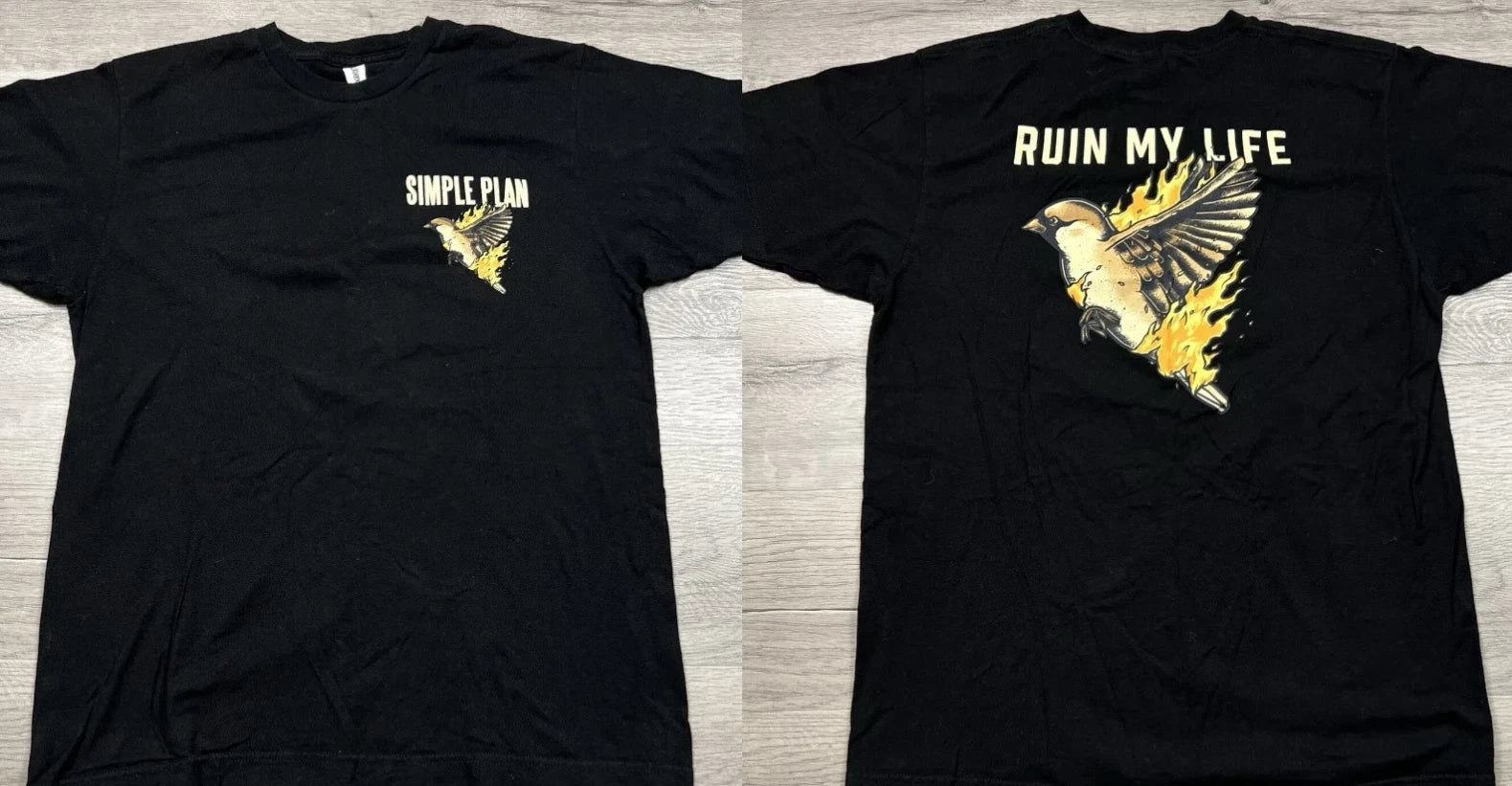 Simple Plan Merch Ruin My Life Unisex T-shirt, size S-5X T-shirt!Tshirt