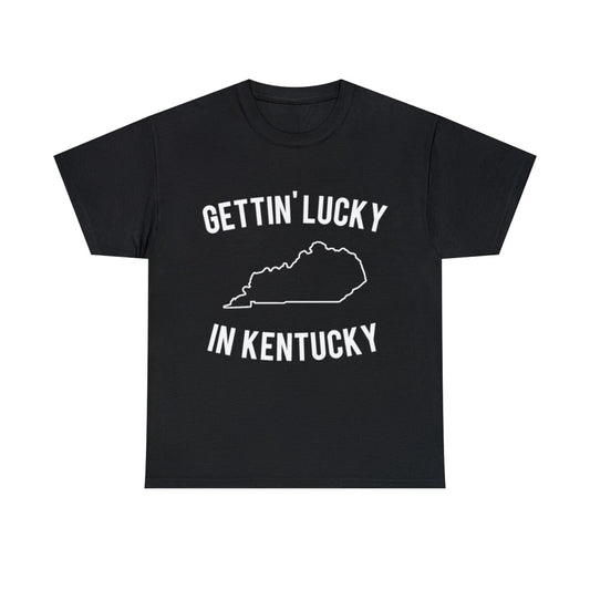 Getting Lucky In Kentucky Graphic Tee Shirt, S-5XL