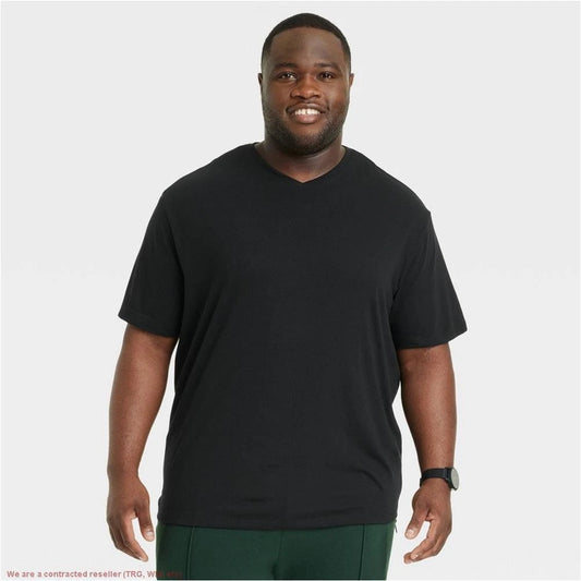 Men's Big & Tall Every Wear Short Sleeve V-Neck T-Shirt -4XL *SEE DEAL!!!*